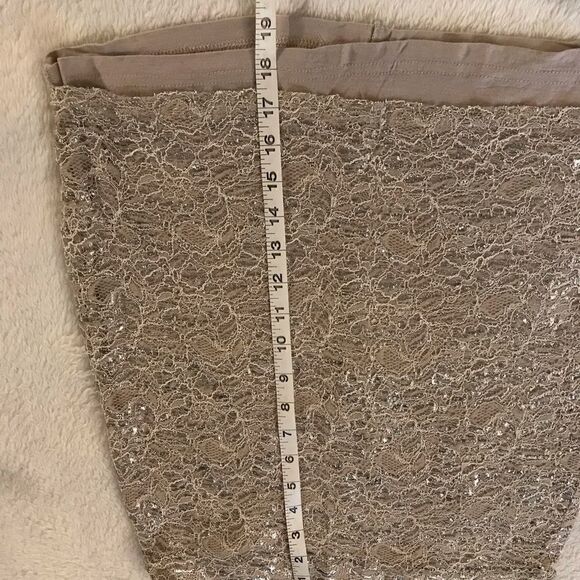 : : H&M Metallic Lace Mini Skirt : : - Picture 4 of 10